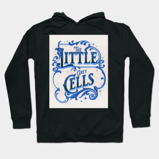 Poirot The Little Grey Cells - Blue and White Hoodie